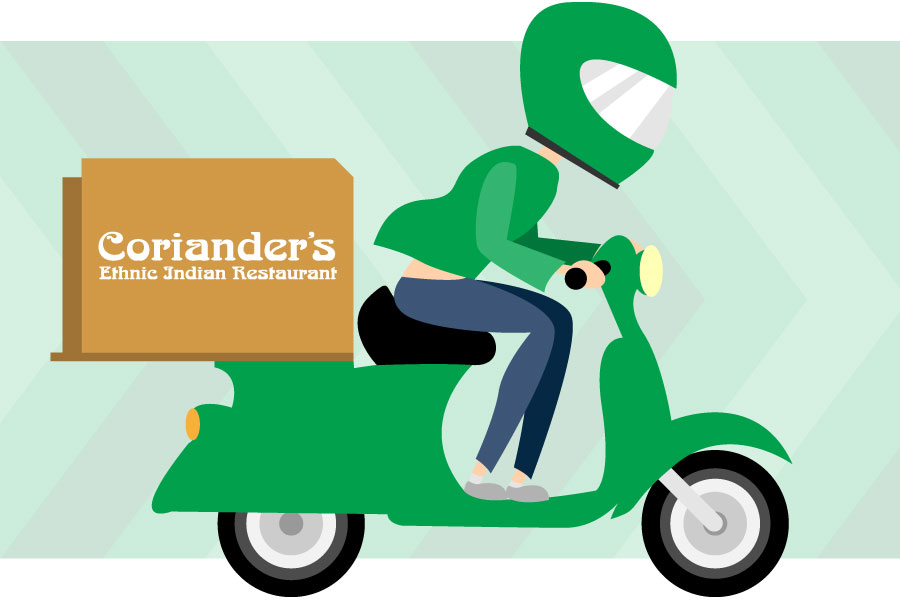 Coriander’s Order in-store, online, by phone, pickup, delivery and Uber Eats